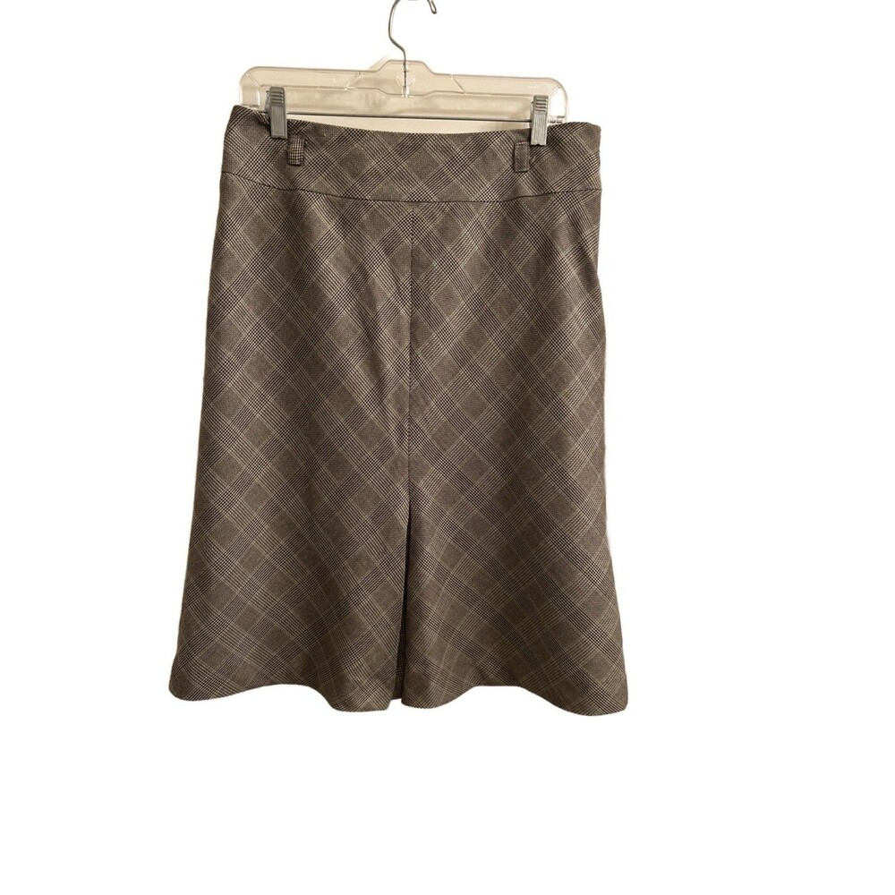VTG Charter Club Plaid Front Pleat Skirt Size 10 Career Professional